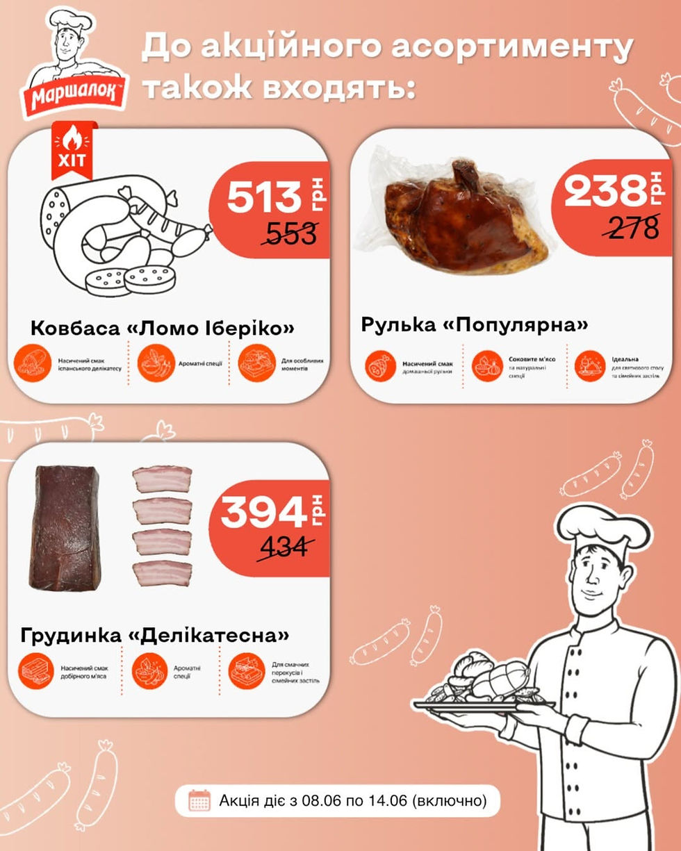 тмМ'ясні делікатеси — соковите м'ясо на вашому столі маршалок -