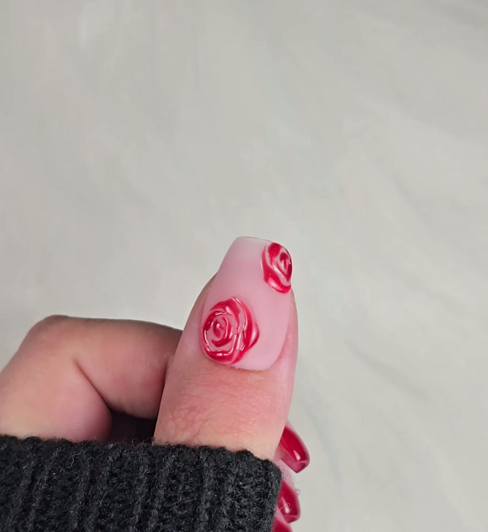 Miniaturbild: Velvet Rose CateyePress-On Nails – Wiederverwendbare,handgefertigte Kunstnägel