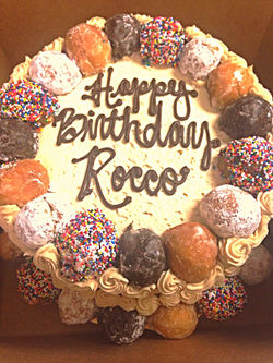 Coffee and Donut Cake