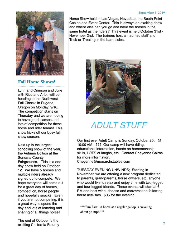 Cotati Horse Trainer news