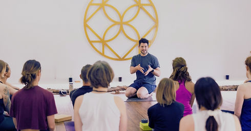 Adam Husler leading Vinyasa CPD training at Harewood Holistics, group yoga teaching in Yorkshire for teachers near Leeds and Harrogate