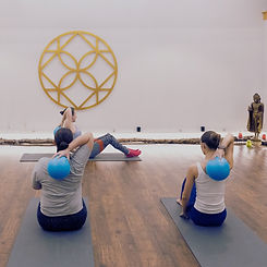 Yoga, Pilates, and Tai Chi class passes at Harewood Holistics near Leeds and Harrogate – Hatha yoga, Vinyasa yoga, Pilates classes, Tai Chi sessions, group wellness, holistic wellbeing, yoga studio, Harewood Estate, Yorkshire, Pilates with exercise balls