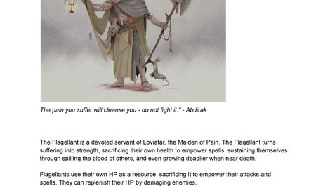 The Flagellant's Class Document