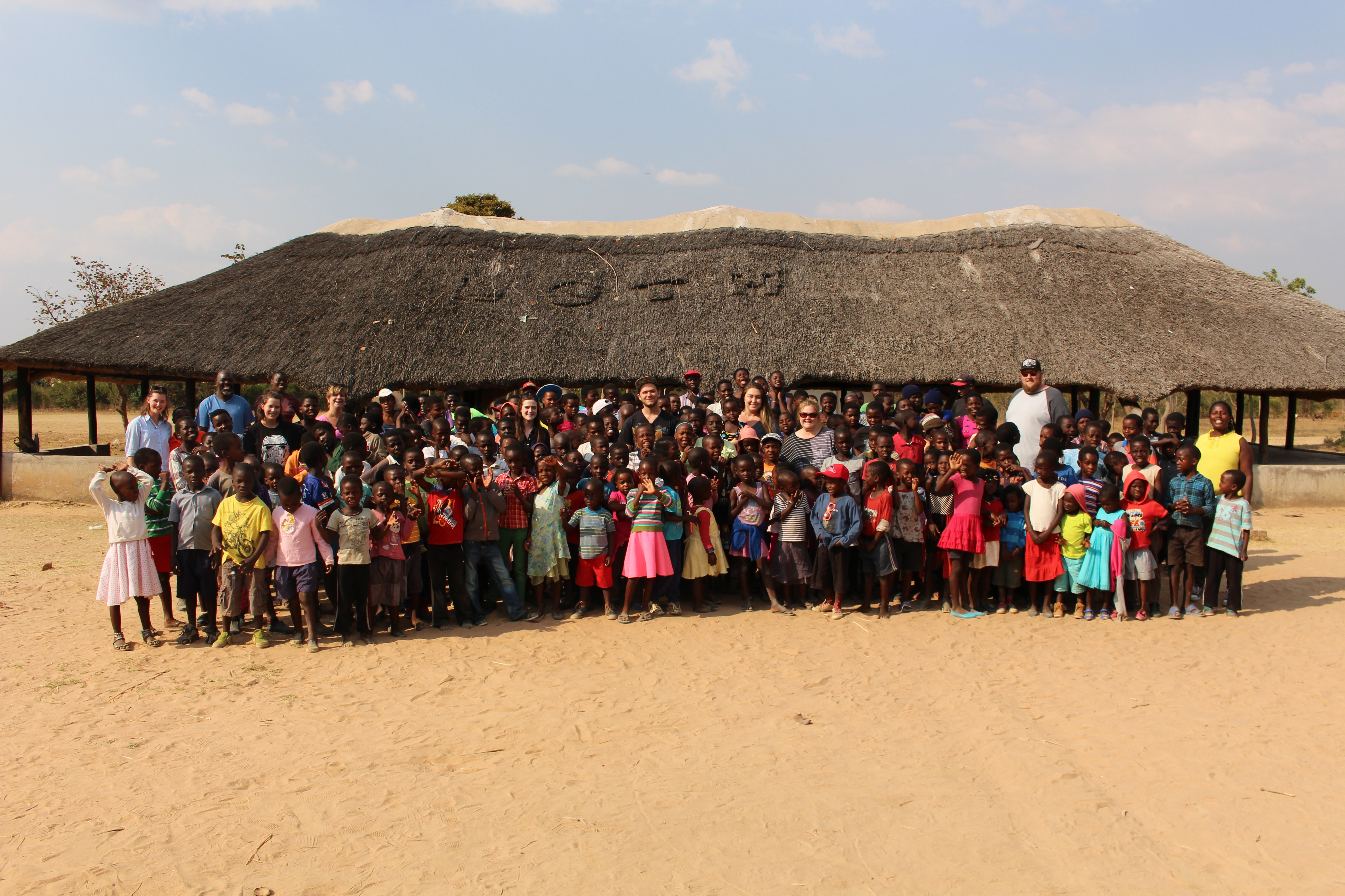 The team's last day with the kids