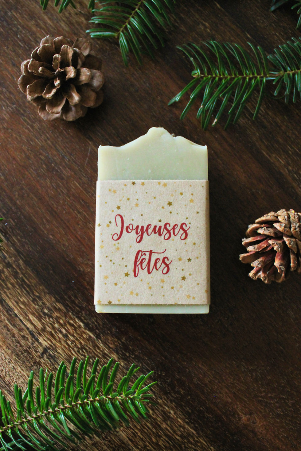 Savon personnalisé joyeuses fêtes