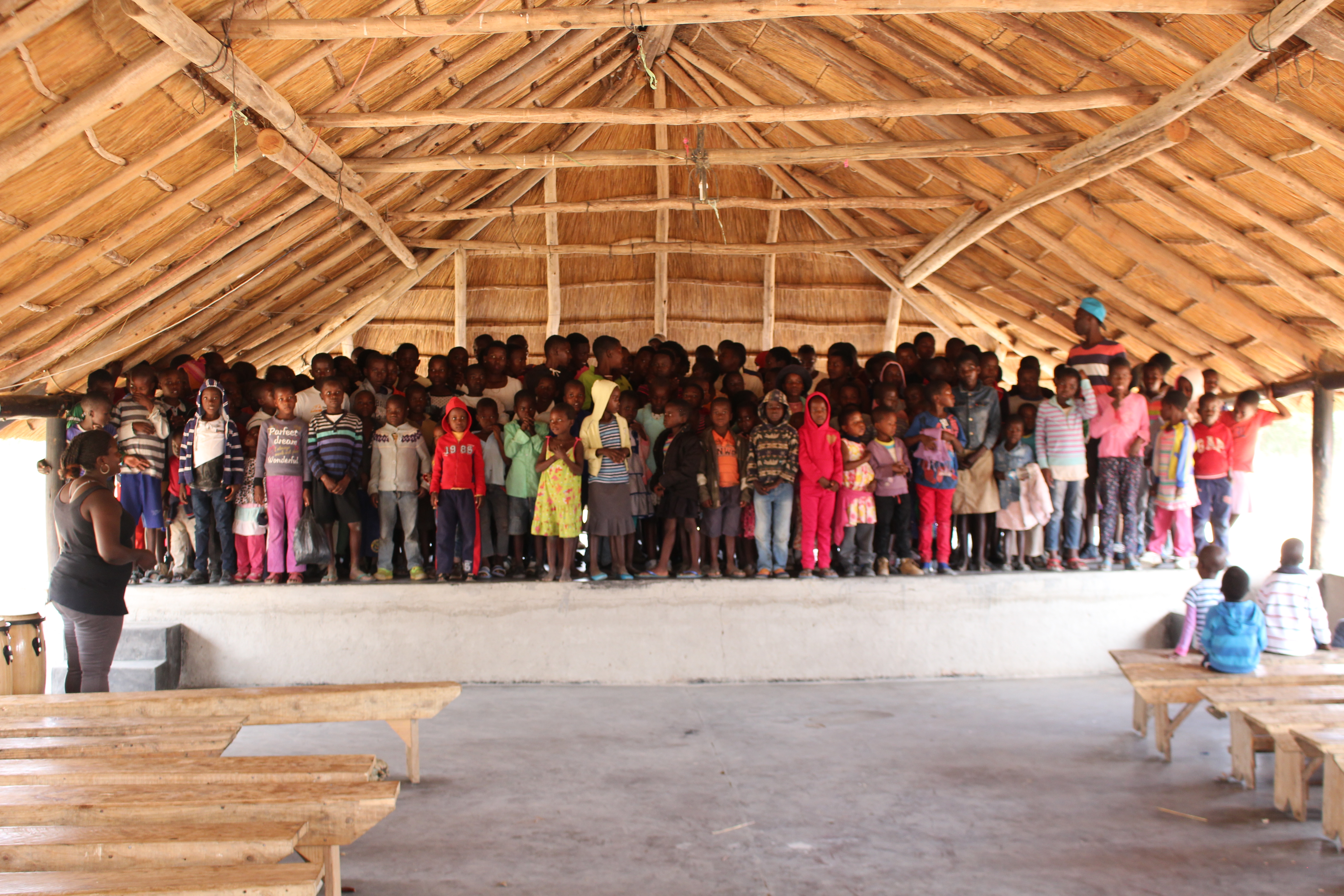 A special welcome from the children