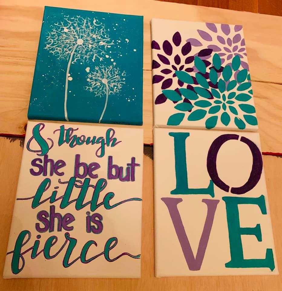 Girl's Room canvas set