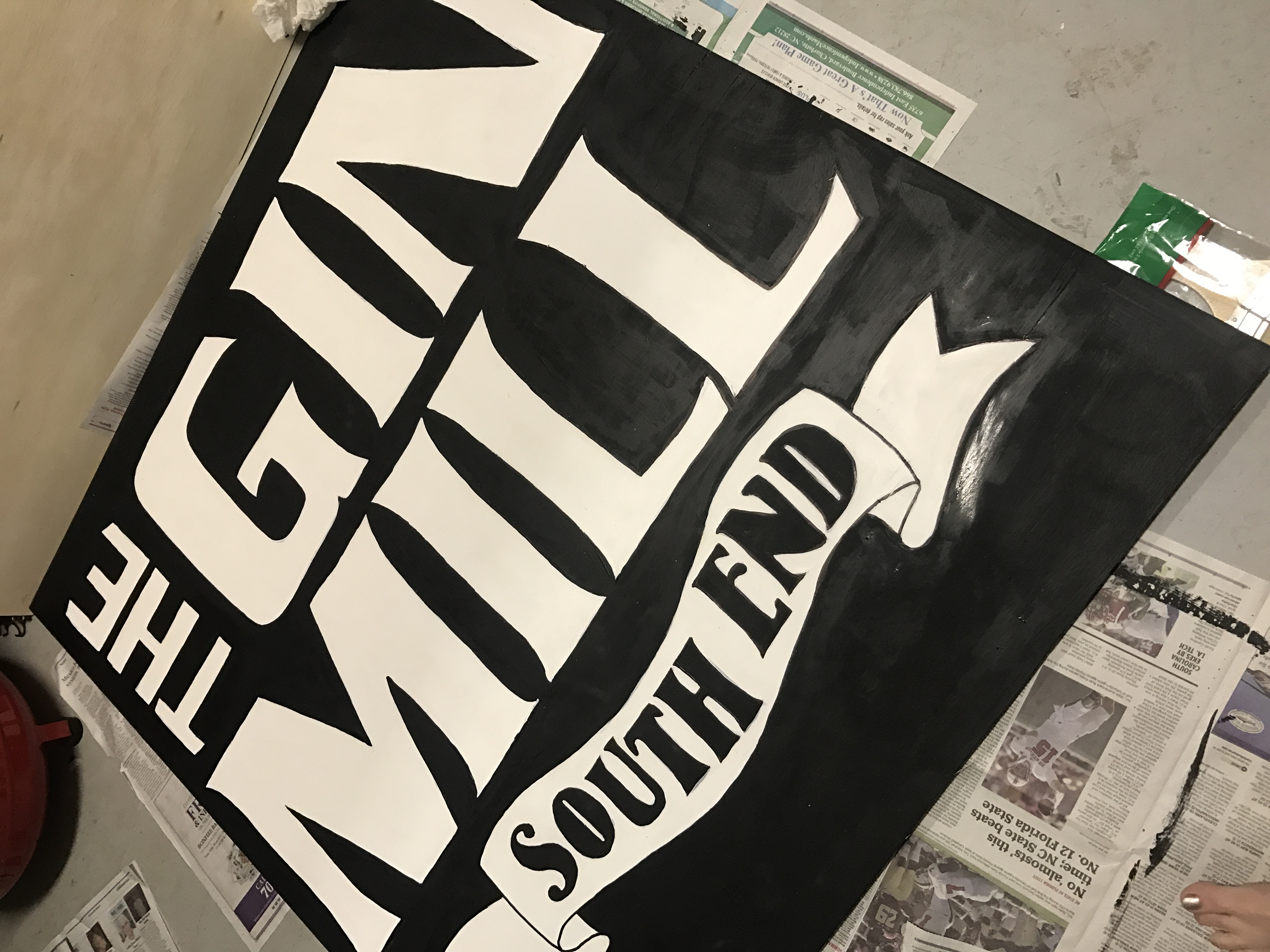 Gin Mill South End Sign