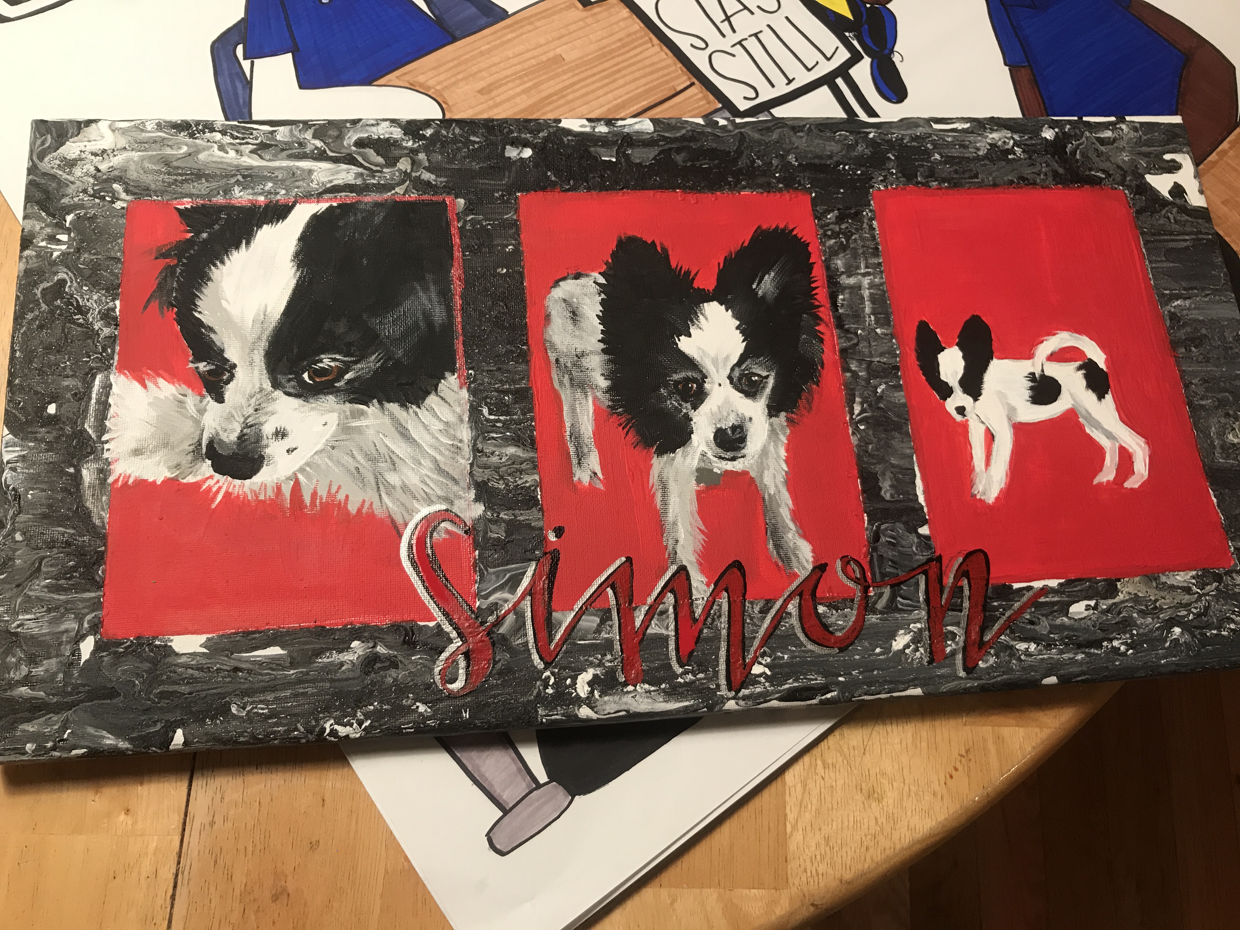 Dog Portrait | Acrylic on 10x20" Canvas