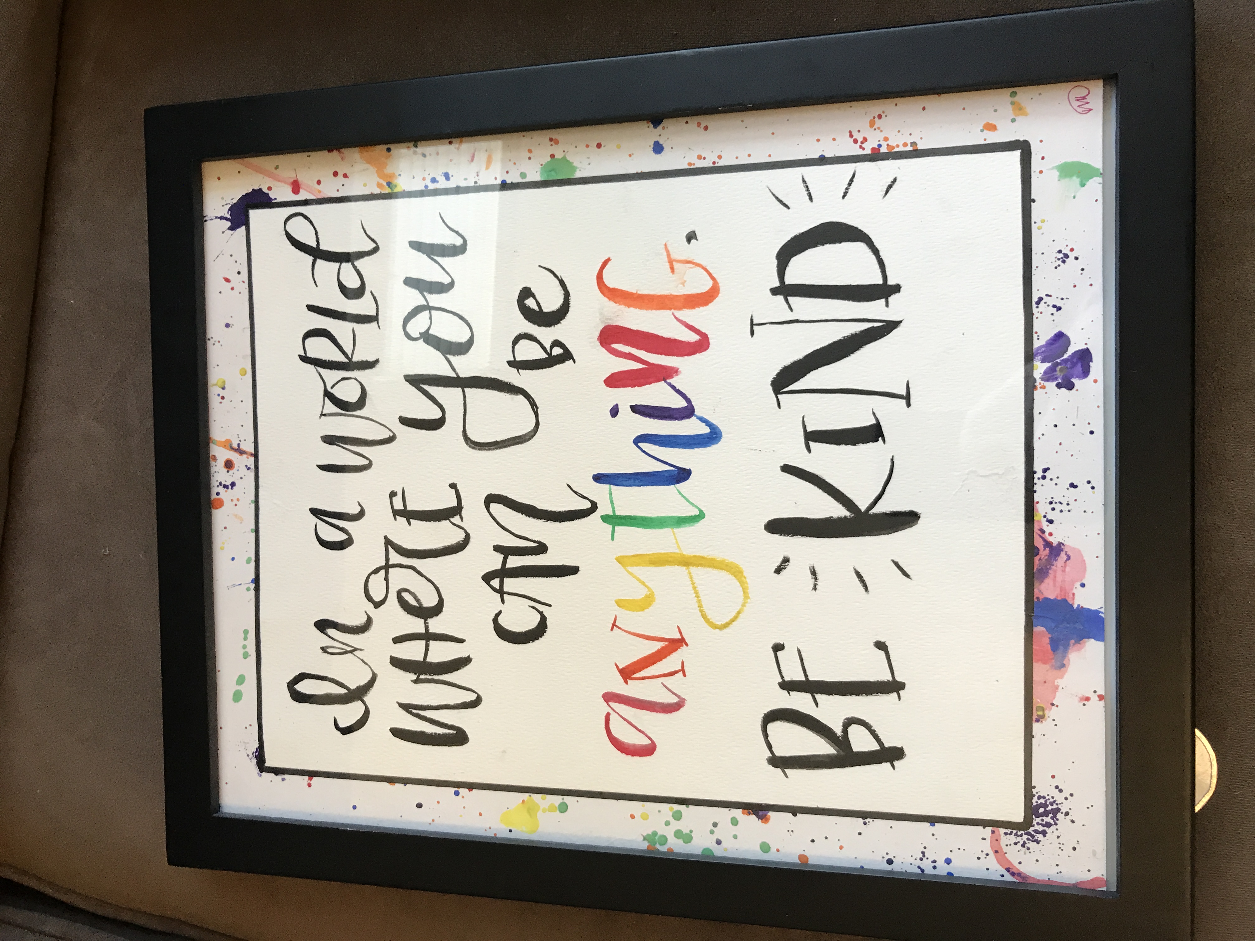 Be Kind | Hand-lettered with Watercolor