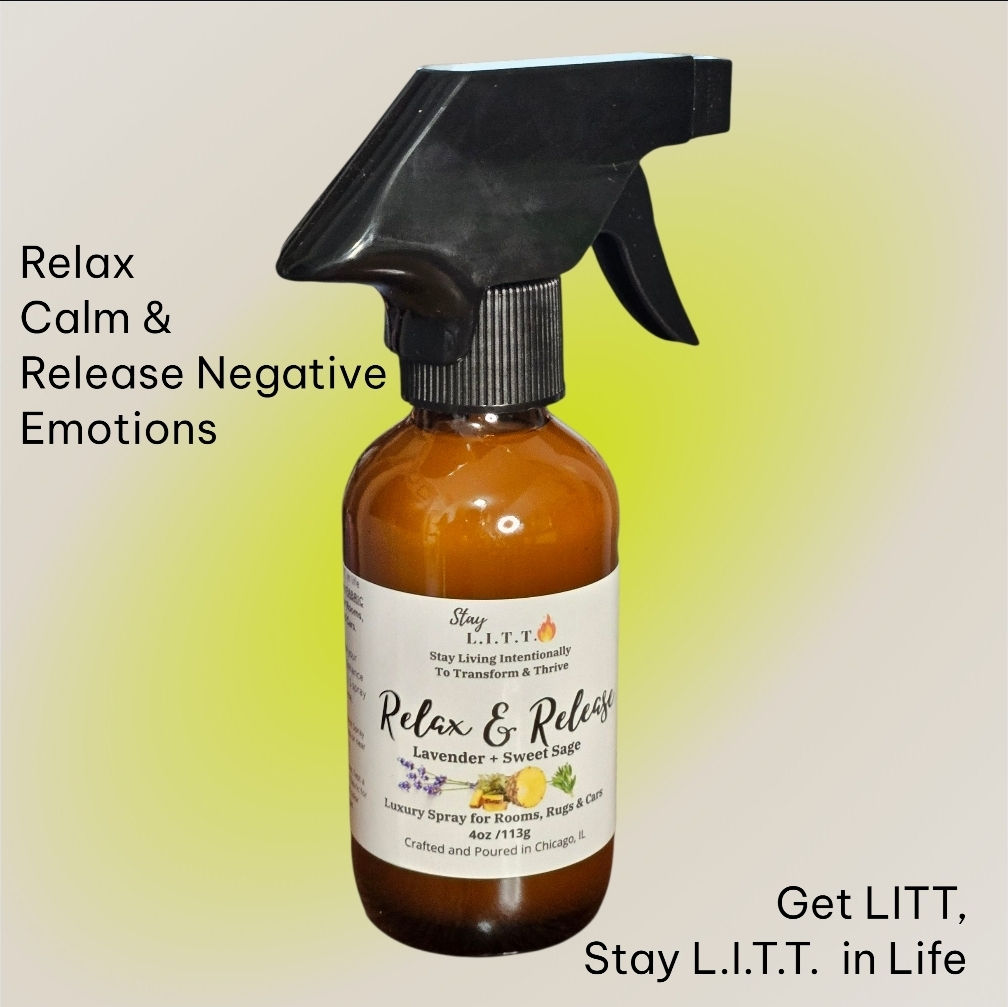 Relax & Release~ Emotional Wellness~ Luxe Spray for Rooms, Rugs & Cars/Trucks