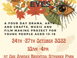 Apples and Eyes 2 - #free young peoples' autumn school in #halfterm #Oct24 - 27 in #OneGardenBrighton