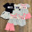 Thumbnail: Gingham Minnie Trio Girl Bloomer Set