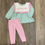 Thumbnail: Mint Striped Bow Trio Girl Set