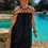 Thumbnail: Black Ciao Bella Strappy Dress