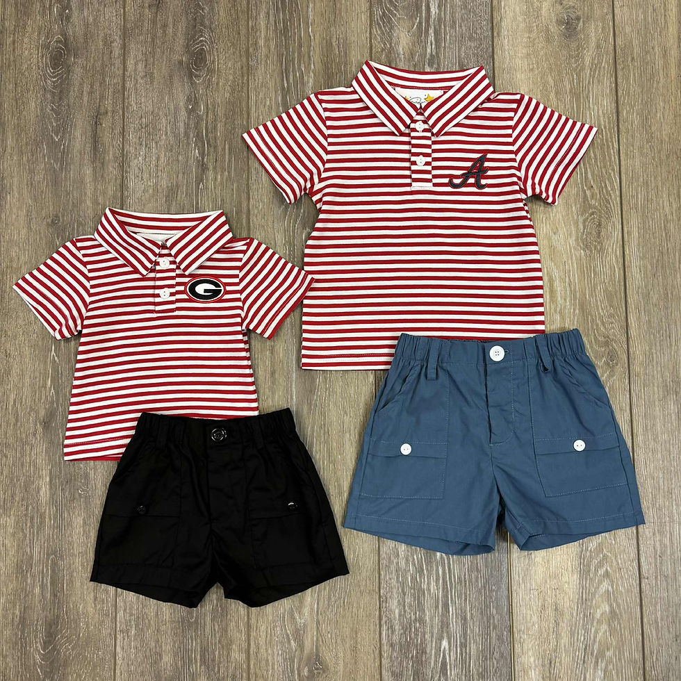 Thumbnail: Boy Atlanta Braves"A" Polo Set