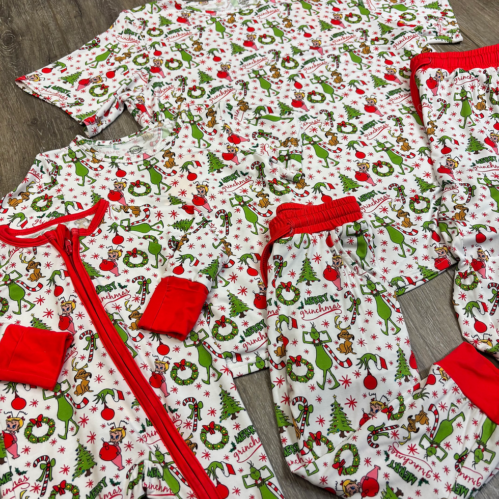 Thumbnail: Grinchmas Bamboo Kids Set