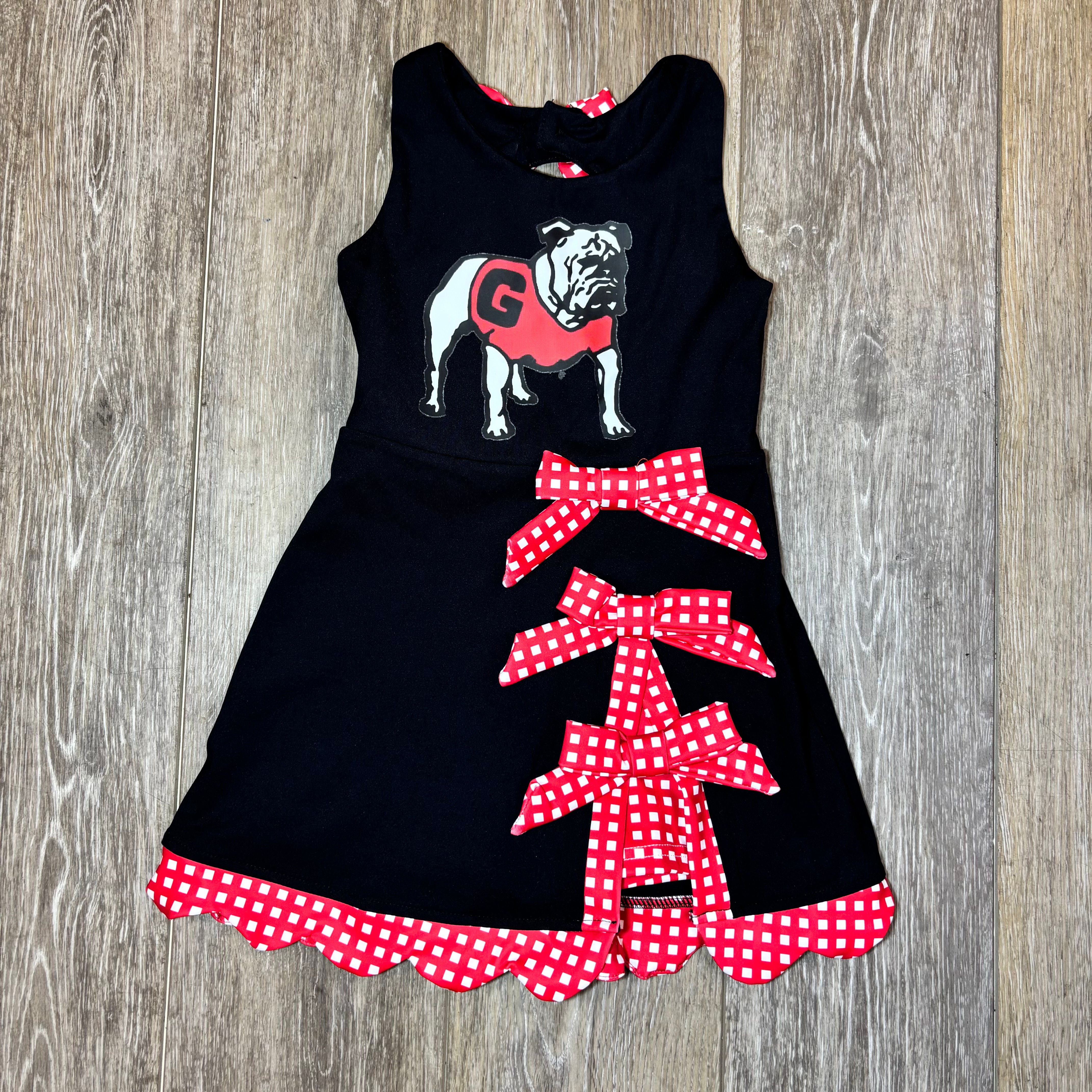 Black Georgia Bulldog Athletic Skort Dress