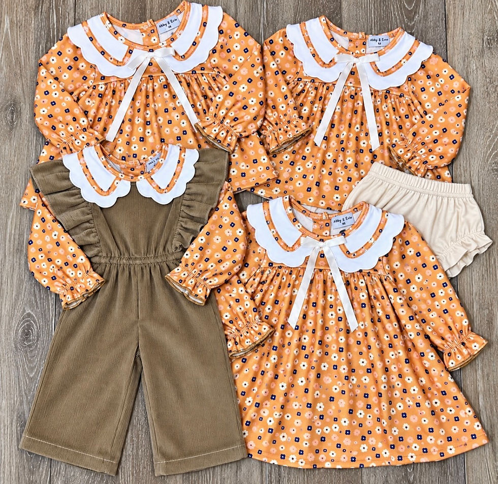 Thumbnail: Fall Floral Bloomer Set