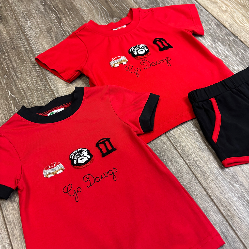 Thumbnail: French Knot Go Dawgs Boy Set