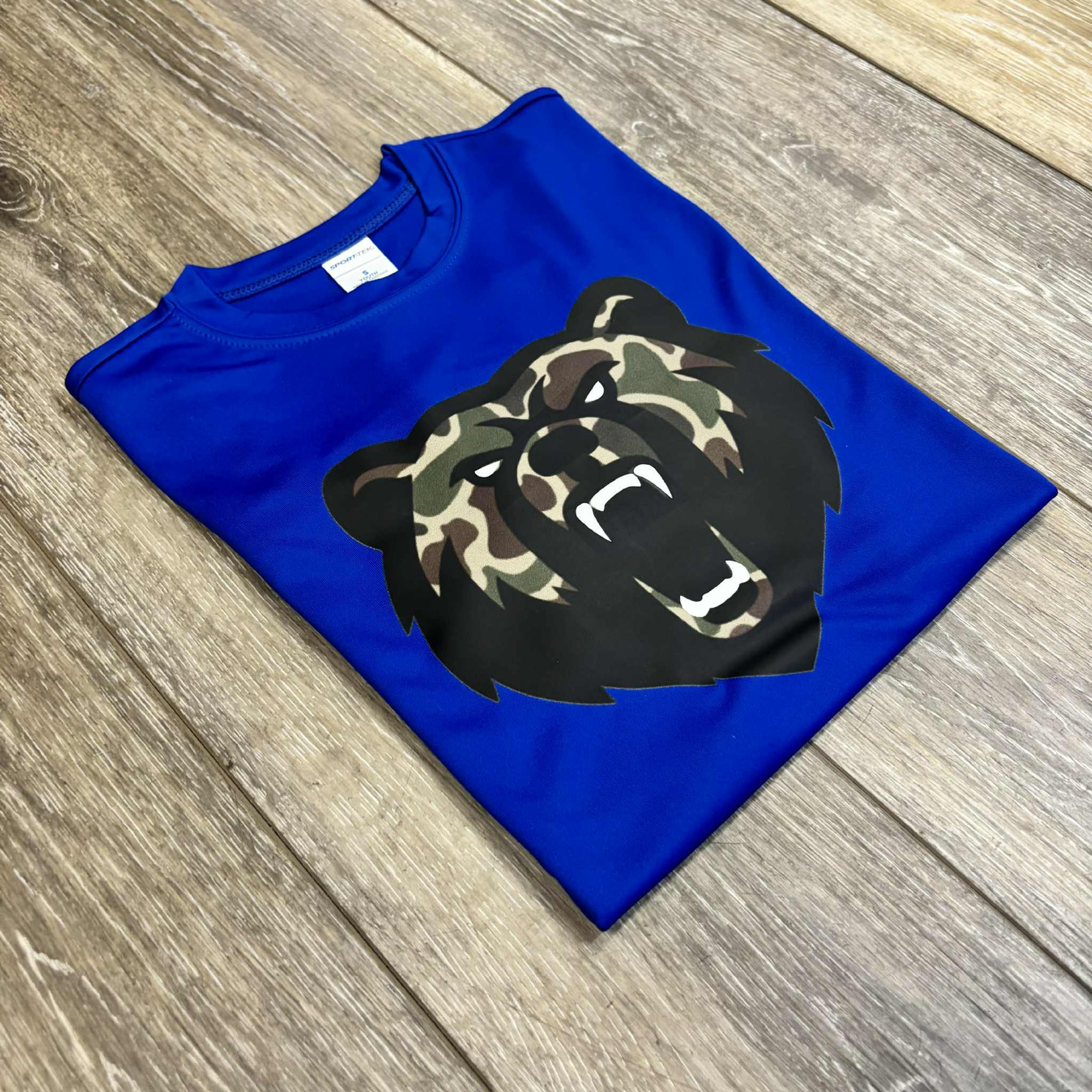 Pierce County Bear Camo Drifit Shirt