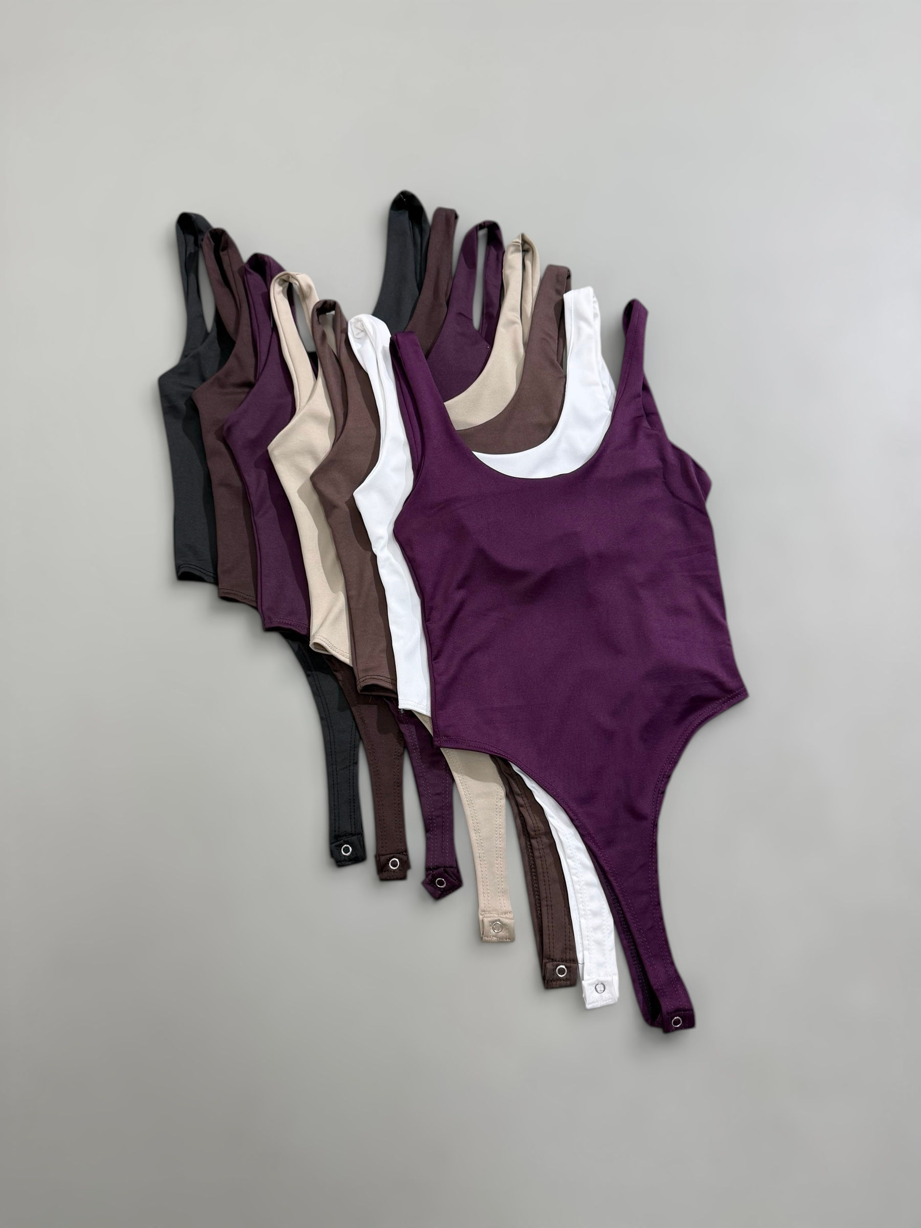 Body U cuello vista  microfibra