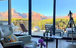 living room with a view