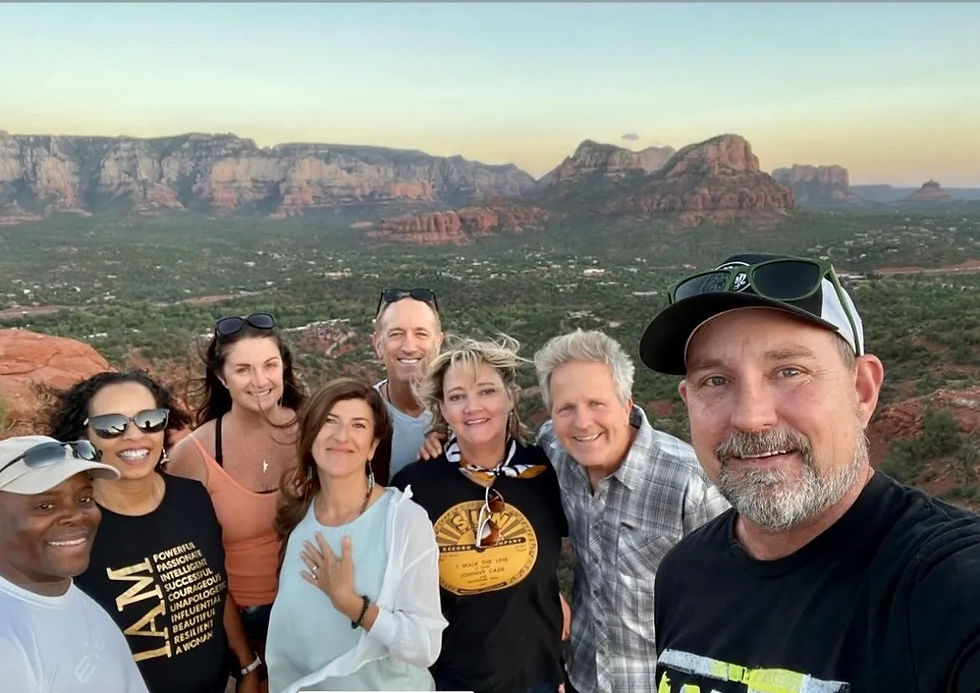 couples at one of HEARTS ALIGNED Weekend Retreats by Loving Partnership, in Sedona