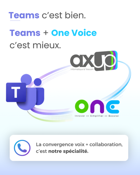 Teams c'est bien - Teams plus One Voice c'est mieux