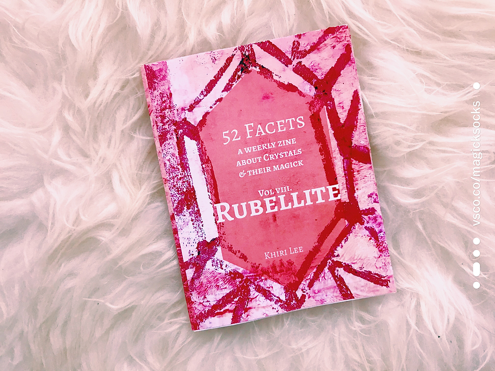 Thumbnail: RUBELLITE | Digital 52 Facets Crystal Zine PDF
