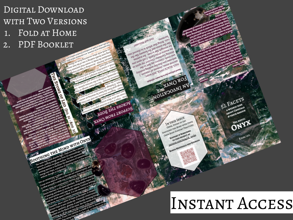 Thumbnail: ONYX | Digital 52 Facets Crystal Zine PDF