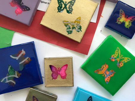 Mini Butterfly Canvases