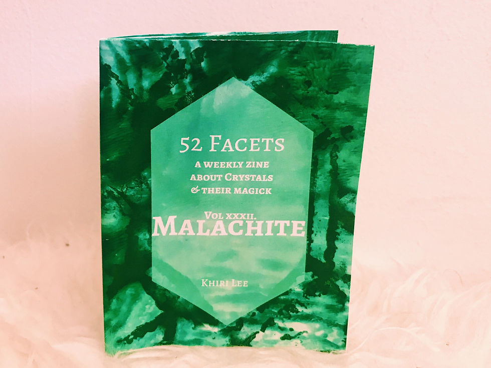 Thumbnail: MALACHITE | 52 Facets Zine