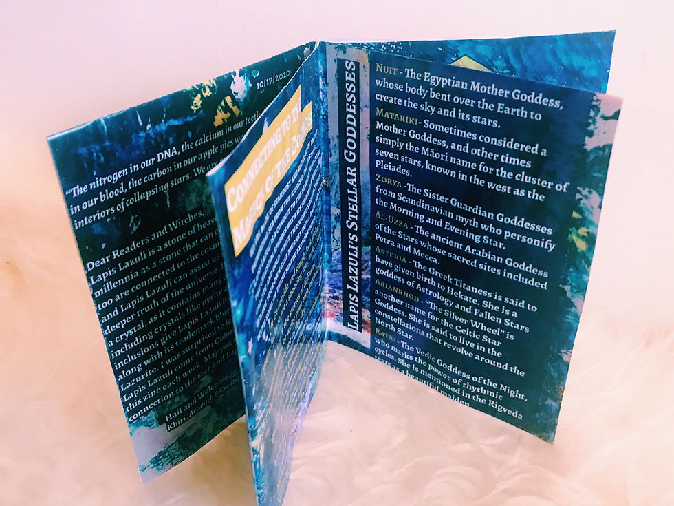 Thumbnail: LAPIS LAZULI | 52 Facets Zine | vol XLVI