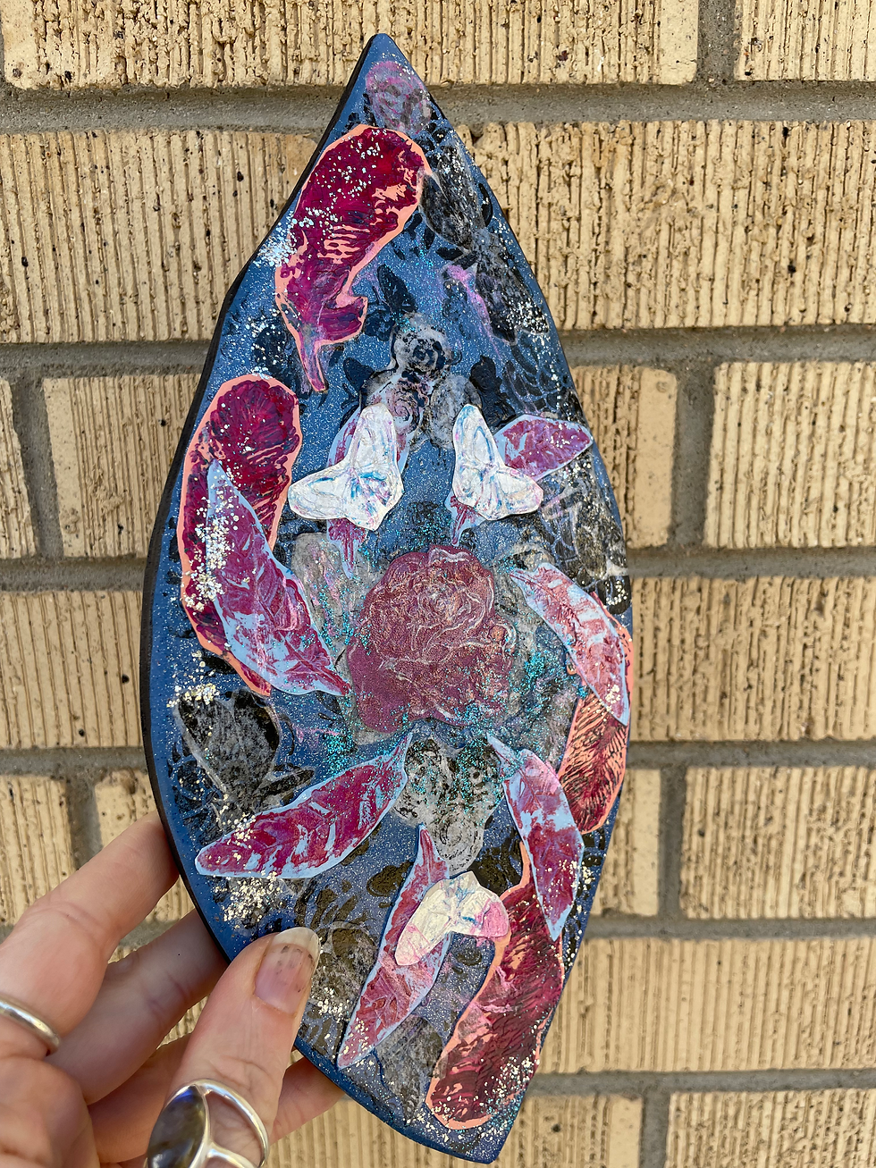 Thumbnail: Cantrix - Poet of Cantrips | Mixed Media Painting on Wood