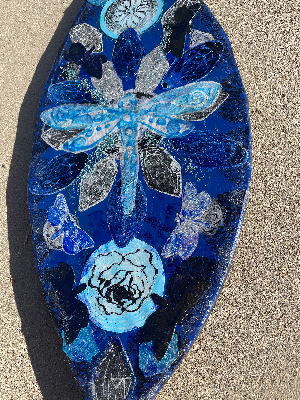 Thumbnail: Motionatrix- Poet of Motion | Mixed Media Painting on Wood