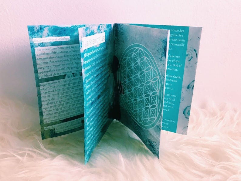 Thumbnail: AQUAMARINE | Digital 52 Facets Crystal Zine PDF