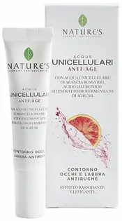 flacone di crema antirughe per il contorno occhi e labbra con scatola