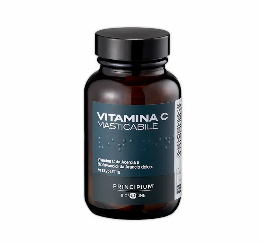 Vitamina C Masticabile, 60 tavolette facili da assumere per il Benessere Generale.