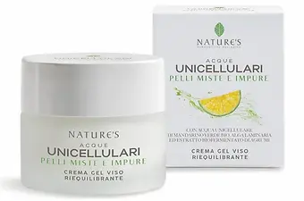 crema gel viso riequilibrante acque unicellulari nature's