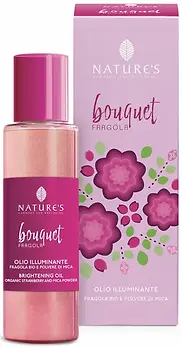 Olio per il corpo idratante e illuminante profumato alla fragola