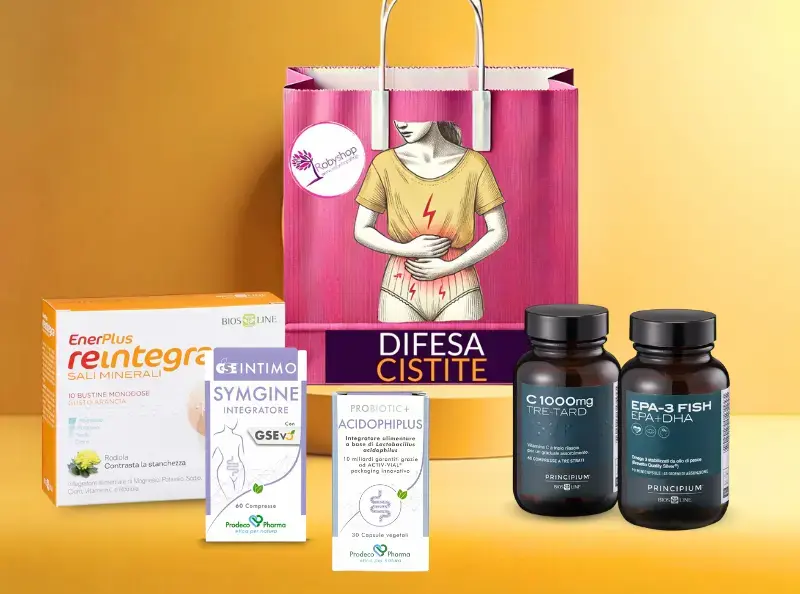 Robybag Difesa Cistite trattamento completo per prevenire la cistite e riequilibrare il tratto urinario