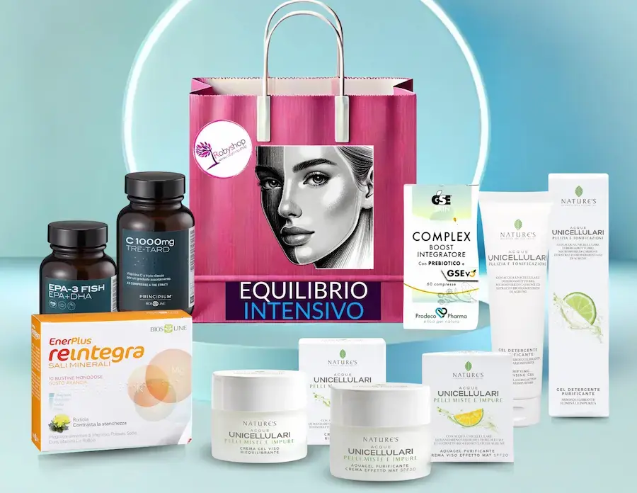robybag equilibrio intensivo trattamento interno ed esterno per la pelle grassa e mista