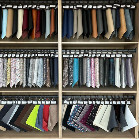 Photo du showroom des matériaux pour chaussures orthopédiques CDPO