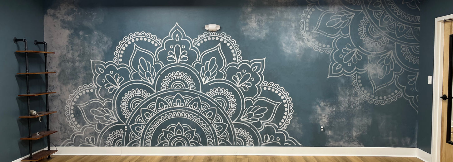 Hot Yoga Studio Mural - Washington DC, Norther VA, MD Mural Artist