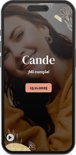 invitación digital interactiva para cumpleaños con confirmación por WhatsApp y mapa