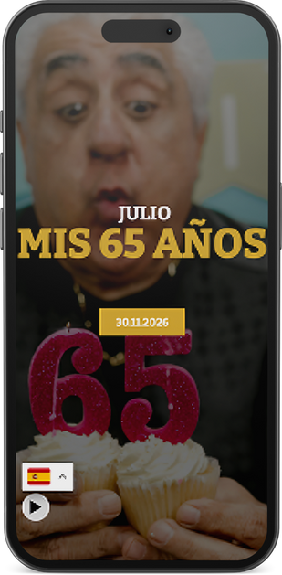 invitación online de cumpleaños con acceso desde celular, galería de recuerdos y RSVP
