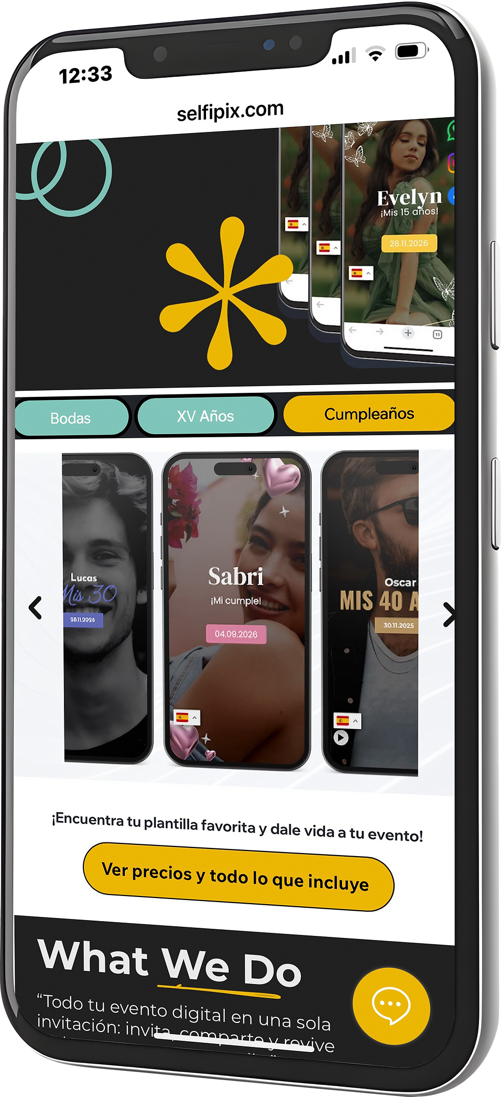 Galería de invitaciones digitales con diferentes estilos y categorías: diseños elegantes para bodas, temáticas juveniles para