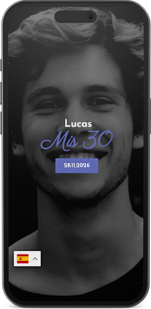 invitación digital para cumpleaños con fotos y música personalizada