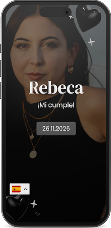 invitación digital interactiva para cumpleaños con acceso privado y álbum de recuerdos